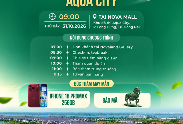 AQUA CITY NEW LAUNCH EVENT – OCTOBER 31, 2026